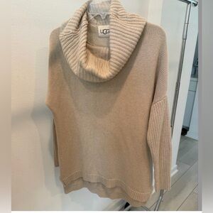 UGG Beige Cowl Neck Sweater